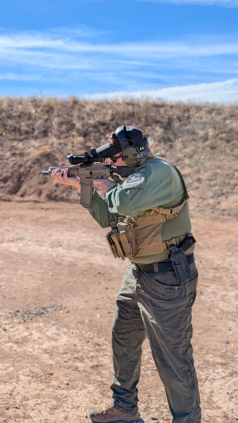Carbine drill on the range